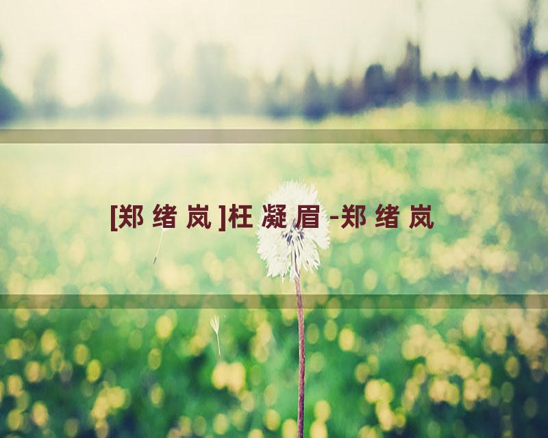 [郑绪岚]枉凝眉-郑绪岚