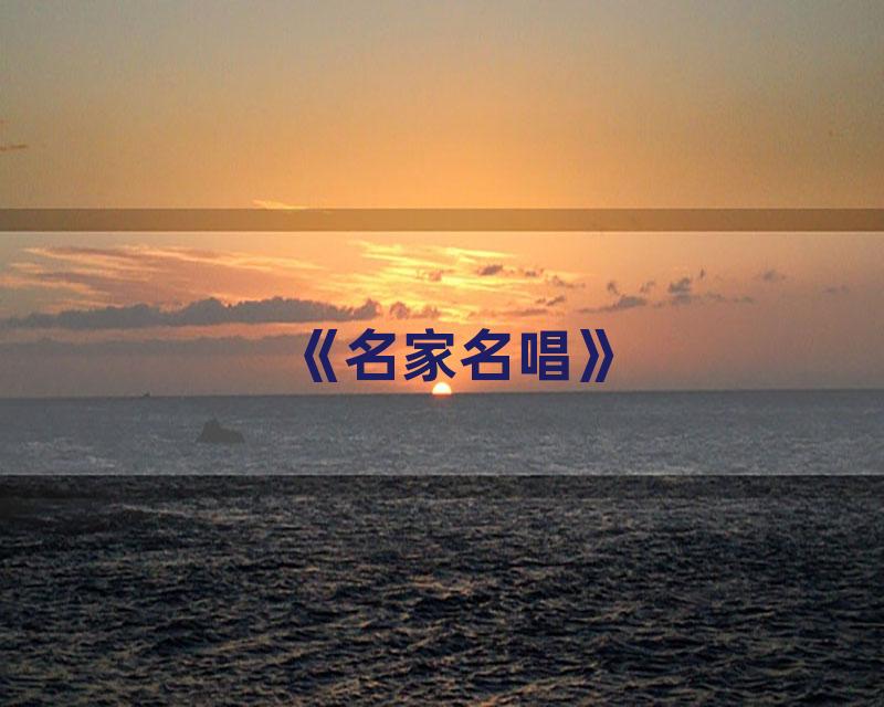 《名家名唱》