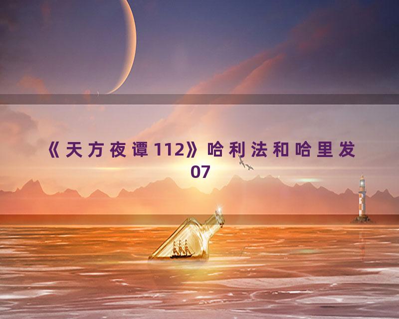 《天方夜谭112》哈利法和哈里发07