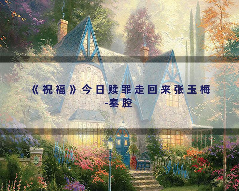 《祝福》今日赎罪走回来张玉梅-秦腔