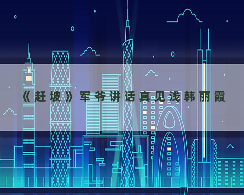 《赶坡》军爷讲话真见浅韩丽霞