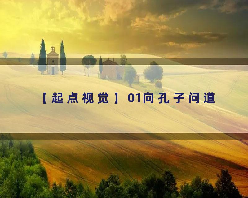 01向孔子问道