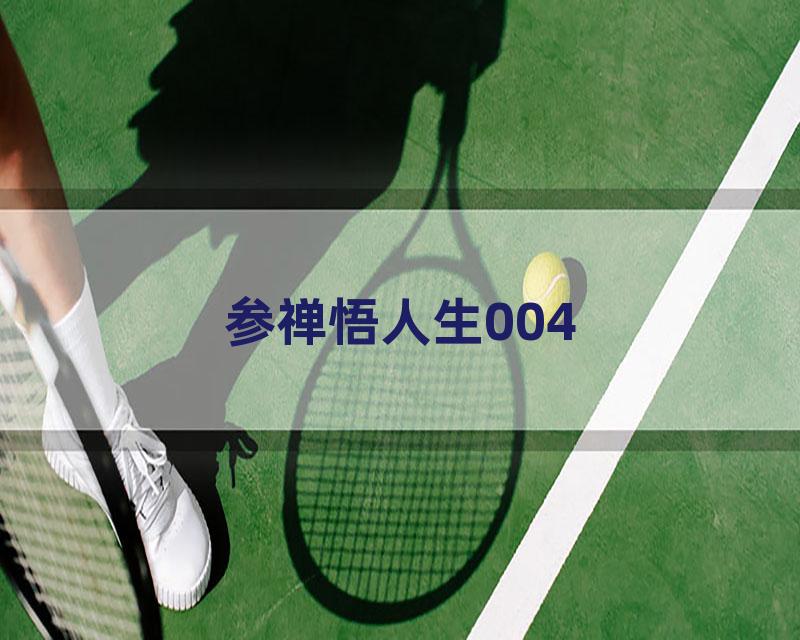 参禅悟人生004