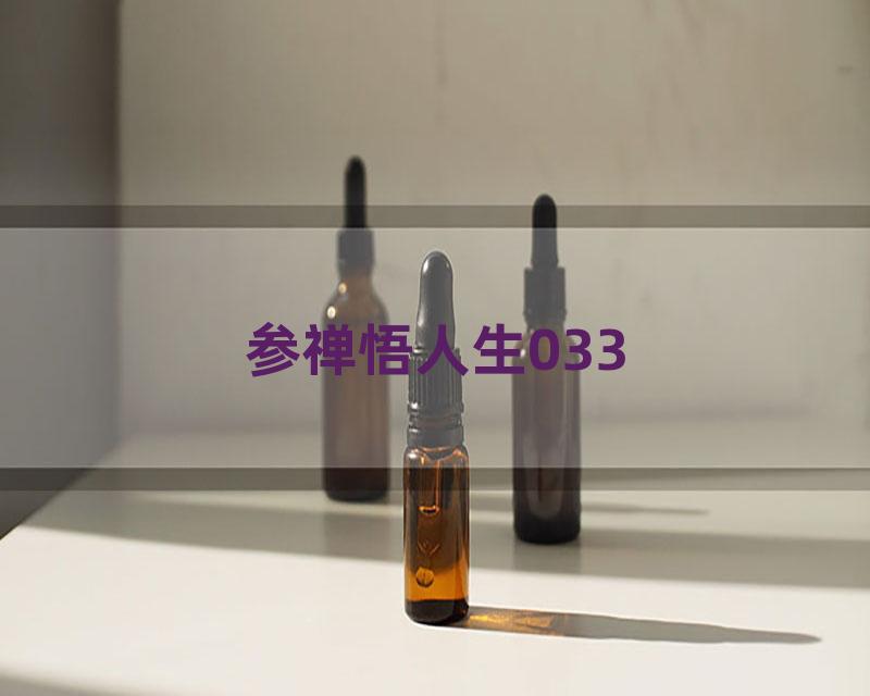 参禅悟人生033