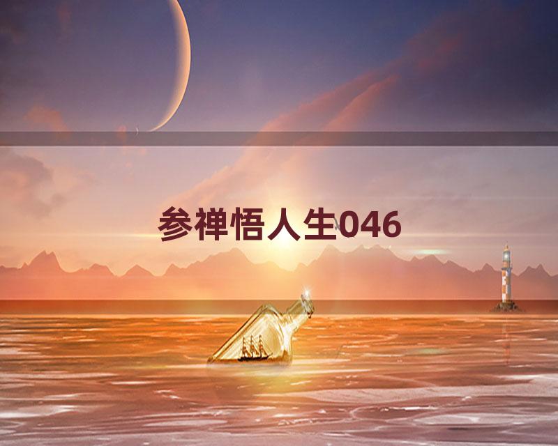 参禅悟人生046
