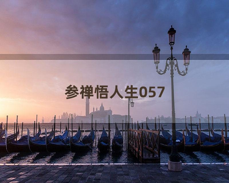 参禅悟人生057