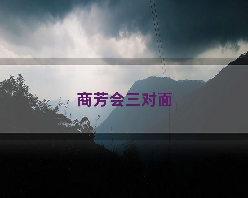 商芳会三对面