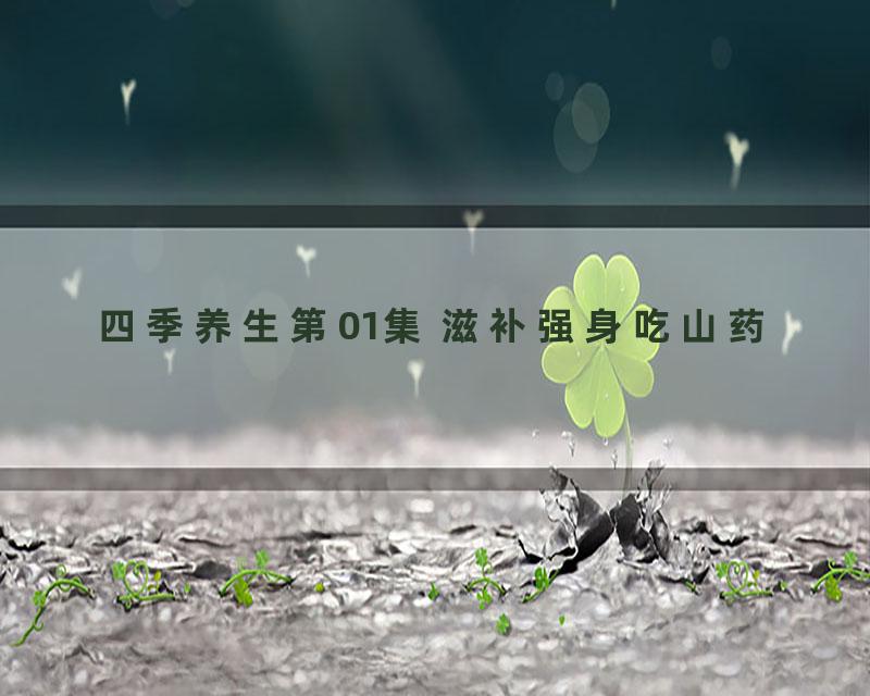 四季养生第01集 滋补强身吃山药