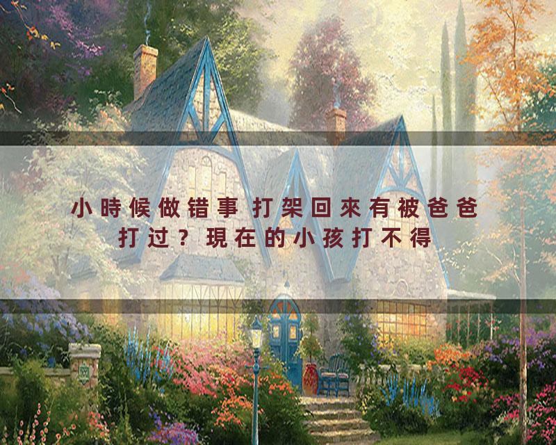 小時候做错事 打架回來有被爸爸打过？現在的小孩打不得\ 罵不得\ 曾仕強教授