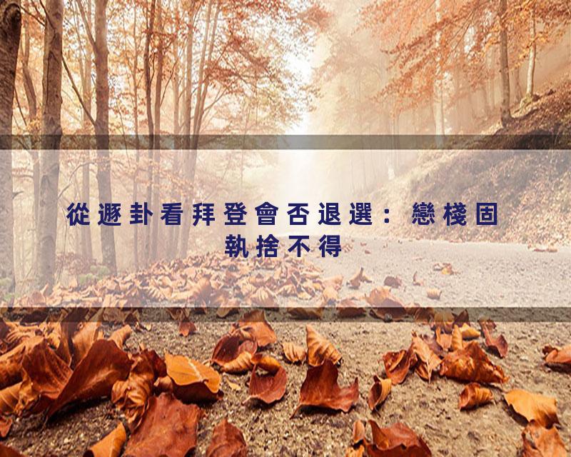 從遯卦看拜登會否退選：戀棧固執捨不得'48#岑逸飛\(繁體字幕\)