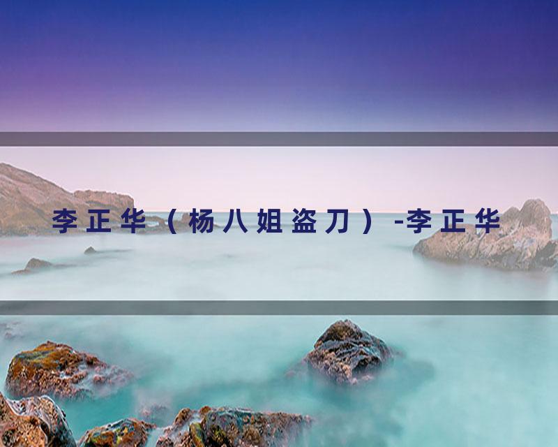 李正华（杨八姐盗刀）-李正华