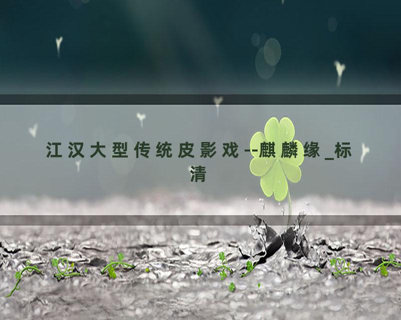 江汉大型传统皮影戏--麒麟缘_标清