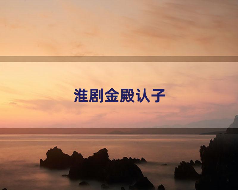 淮剧金殿认子