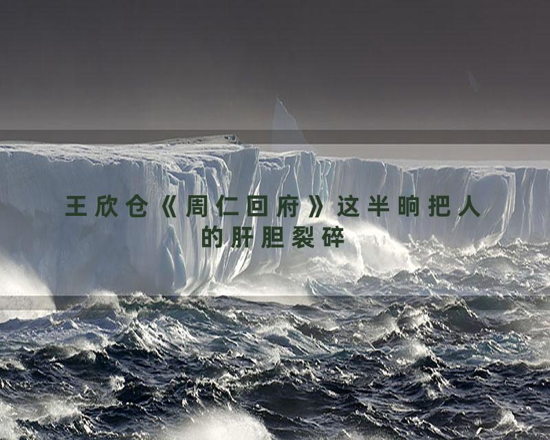 王欣仓《周仁回府》这半晌把人的肝胆裂碎