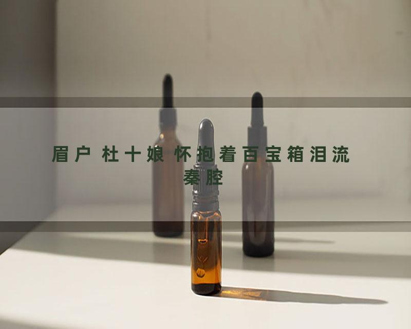 眉户 杜十娘 怀抱着百宝箱泪流 秦腔