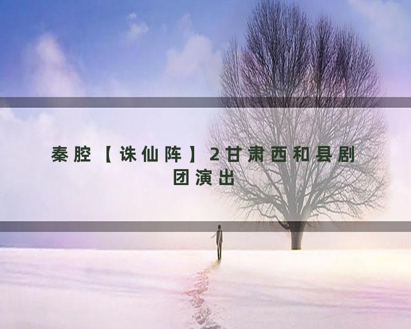 秦腔【诛仙阵】2 甘肃西和县剧团演出