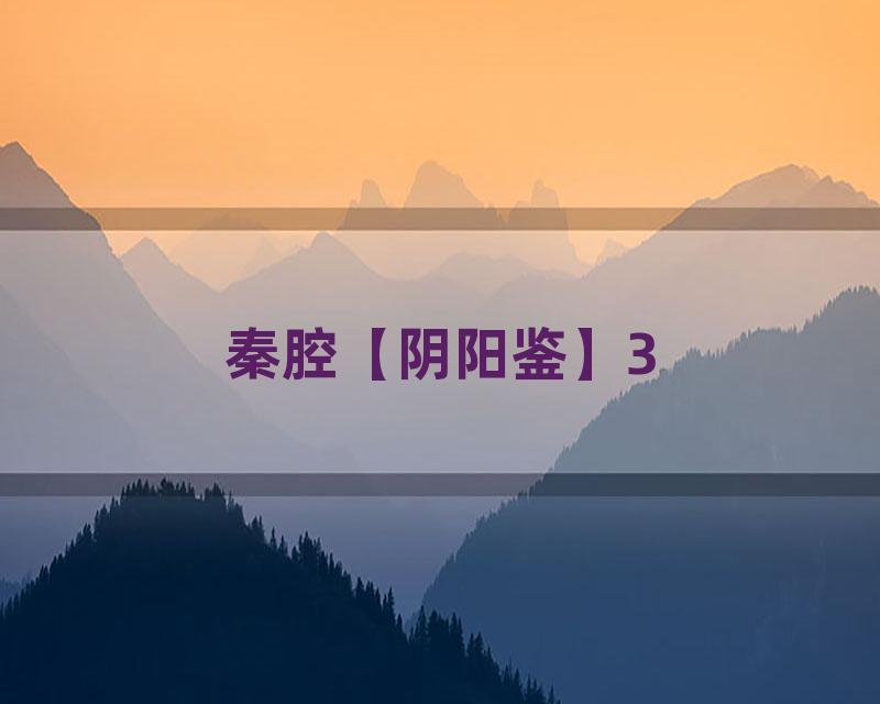 秦腔【阴阳鉴】3