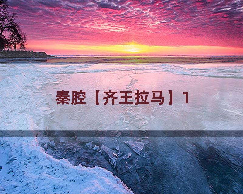 秦腔【齐王拉马】1