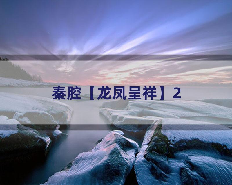 秦腔【龙凤呈祥】2