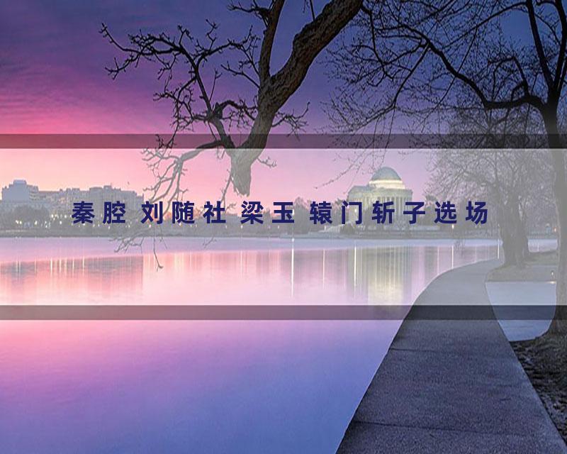 秦腔 刘随社 梁玉 辕门斩子选场