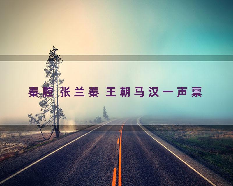 秦腔 张兰秦 王朝马汉一声禀