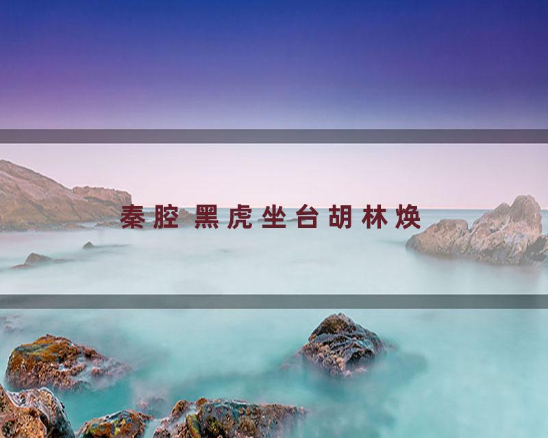 秦腔 黑虎坐台胡林焕