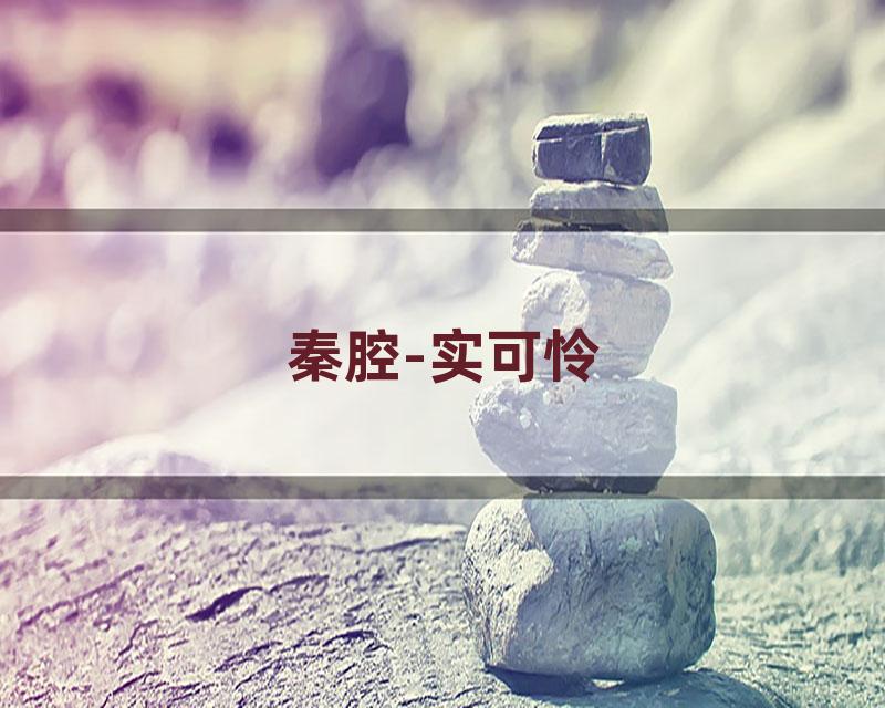 秦腔-实可怜