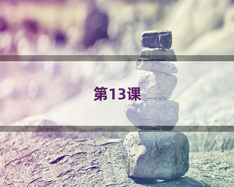 第13课