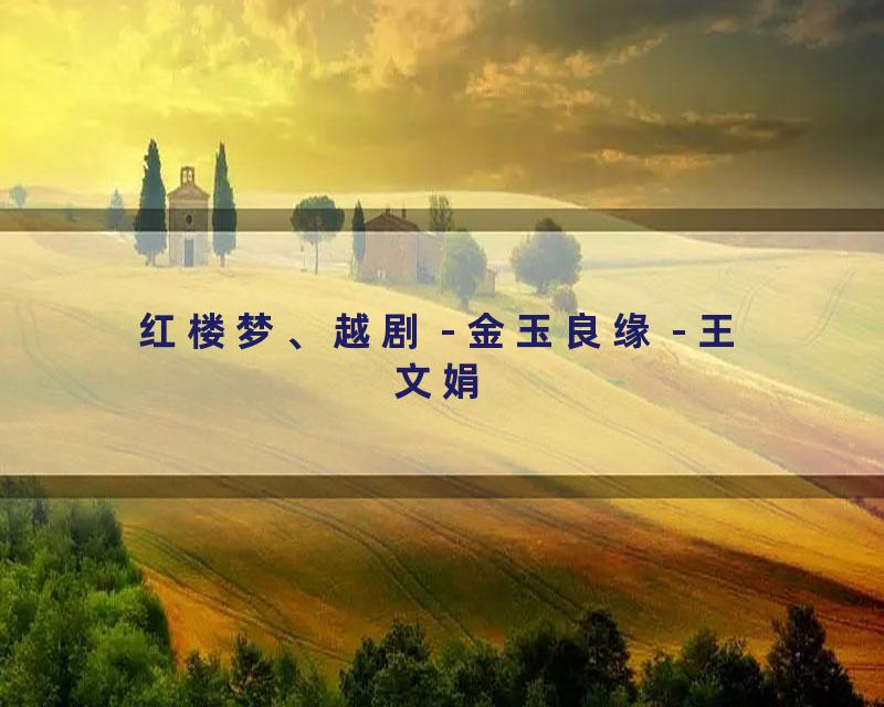 红楼梦、越剧 - 金玉良缘 - 王文娟