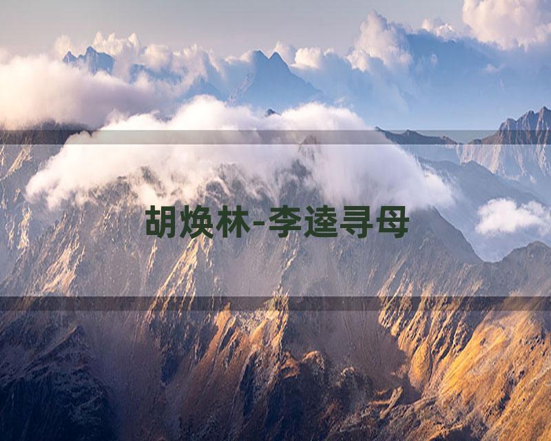 胡焕林-李逵寻母
