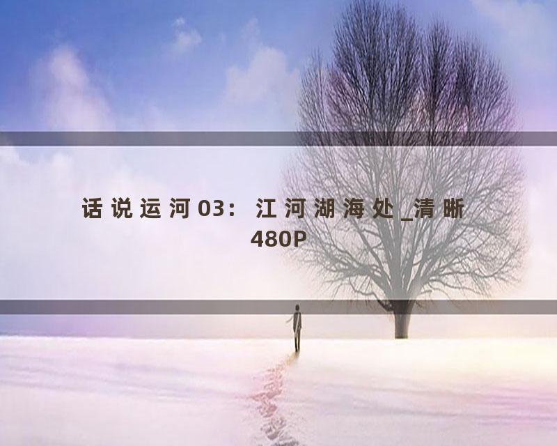 话说运河03：江河湖海处_清晰 480P