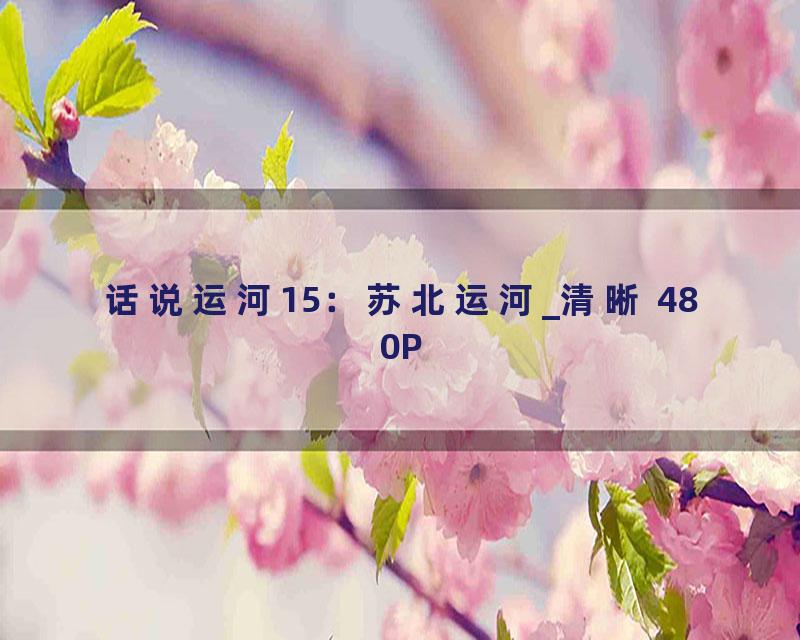 话说运河15：苏北运河_清晰 480P