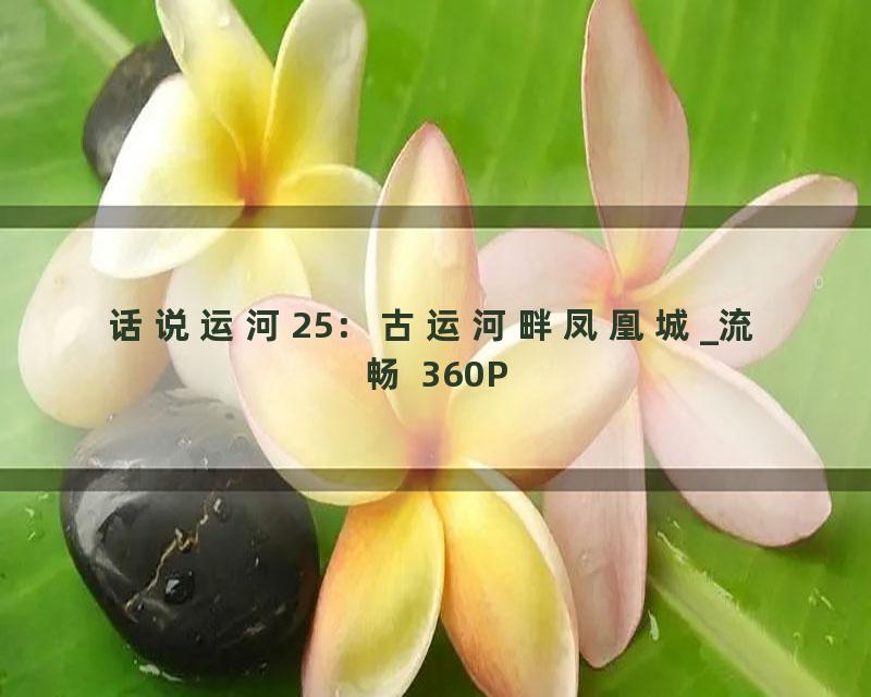话说运河25：古运河畔凤凰城_流畅 360P