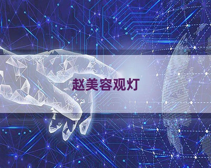 赵美容观灯
