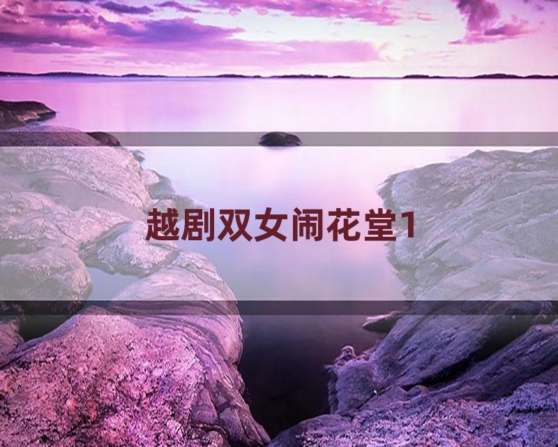 越剧双女闹花堂1