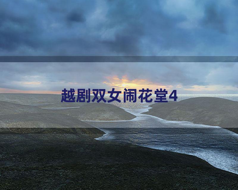 越剧双女闹花堂4