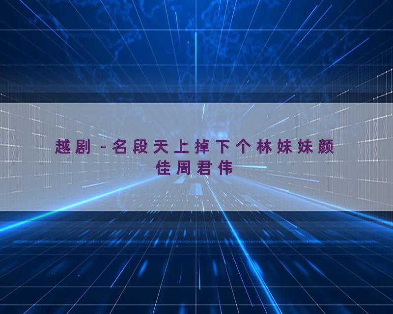 越剧 - 名段天上掉下个林妹妹颜佳周君伟