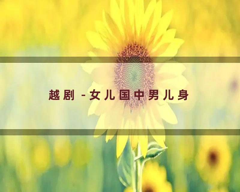 越剧 - 女儿国中男儿身