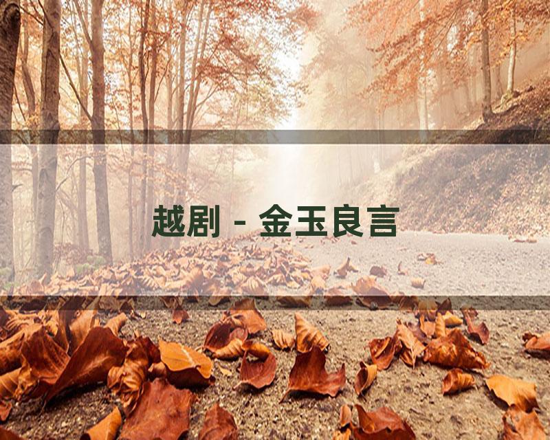 越剧 - 金玉良言