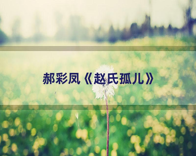 郝彩凤《赵氏孤儿》
