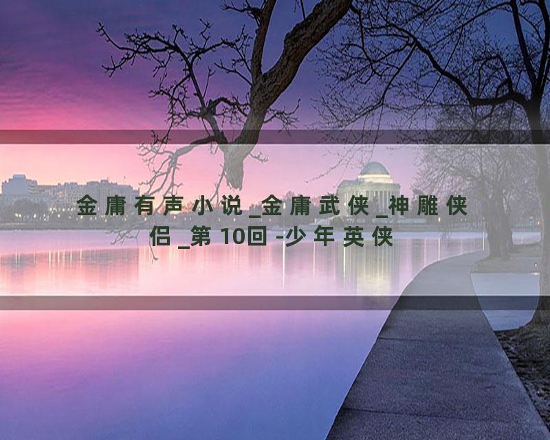 金庸有声小说_金庸武侠_神雕侠侣_第10回-少年英侠