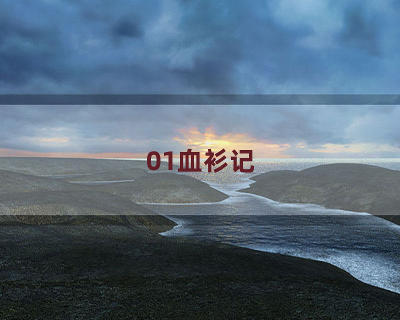 01血衫记