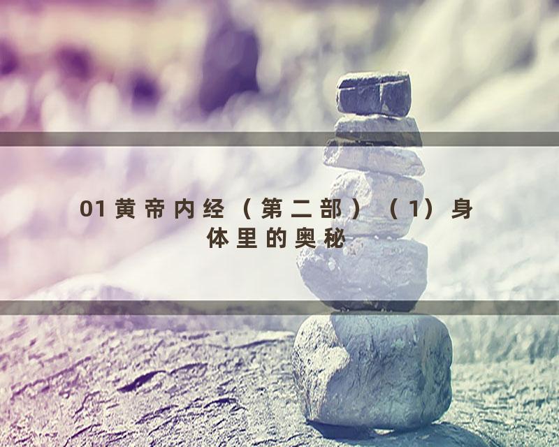 01 黄帝内经（第二部）（1）身体里的奥秘