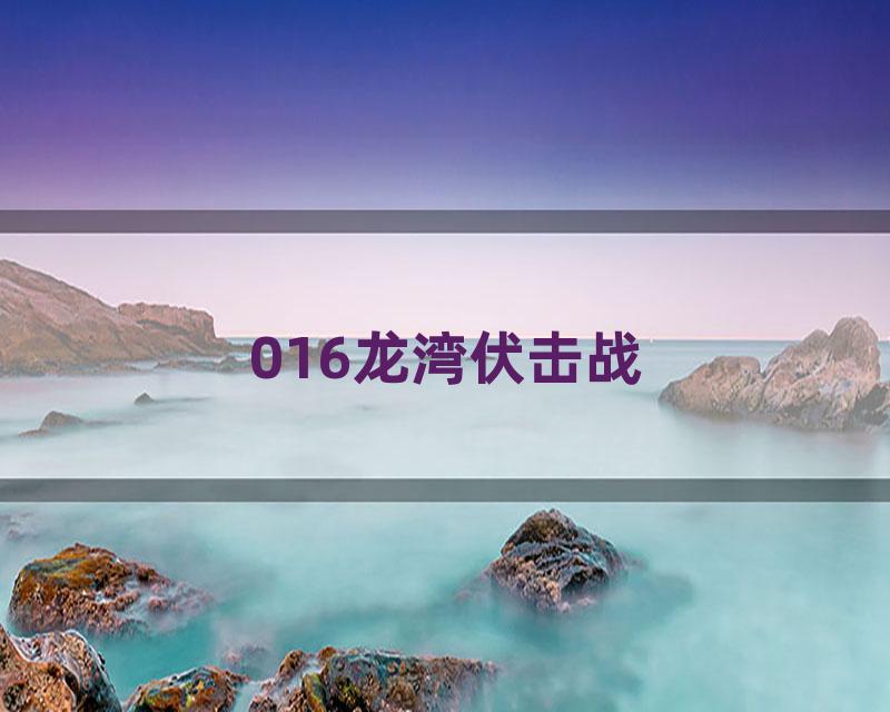 016龙湾伏击战