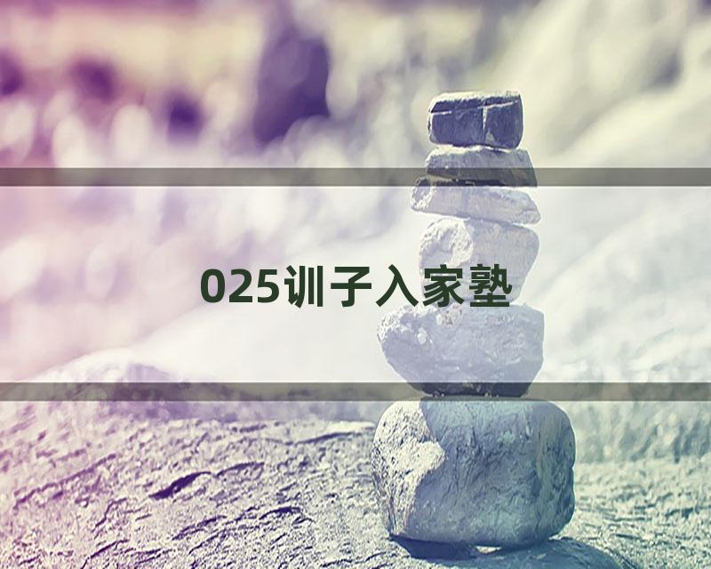 025训子入家塾