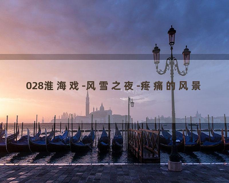 028淮海戏-风雪之夜-疼痛的风景