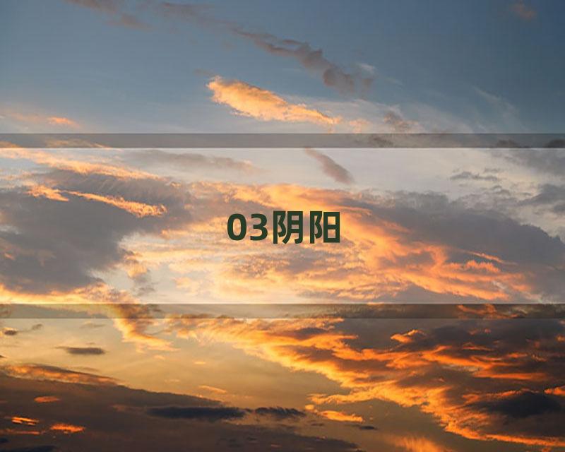 03阴阳