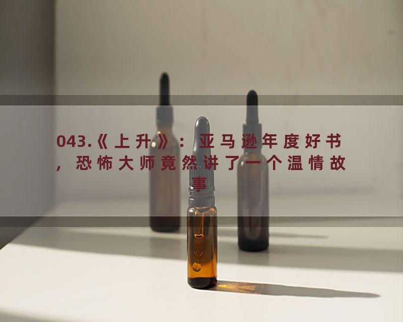 043.《上升》：亚马逊年度好书，恐怖大师竟然讲了一个温情故事