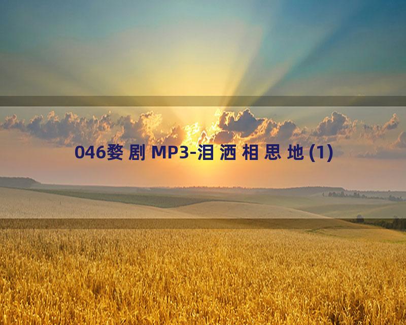 046婺剧MP3-泪洒相思地(1)