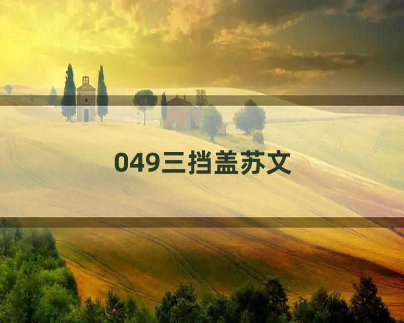 049三挡盖苏文